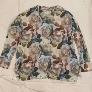 Soft Surroundings New without tag floral sweater